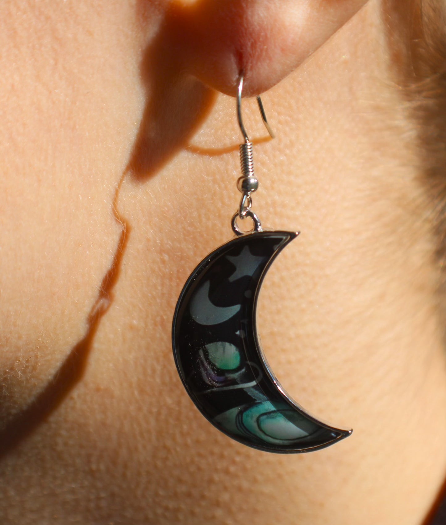 Silberne himmlische Ohrringe