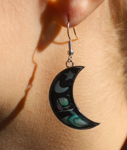 Silberne himmlische Ohrringe